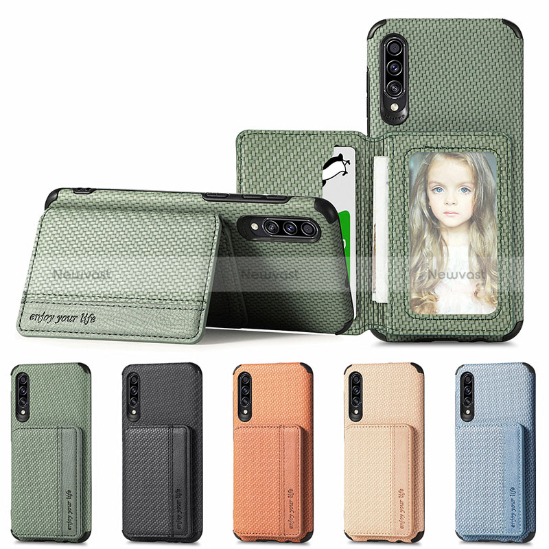 Ultra-thin Silicone Gel Soft Case Cover with Magnetic S01D for Samsung Galaxy A50S