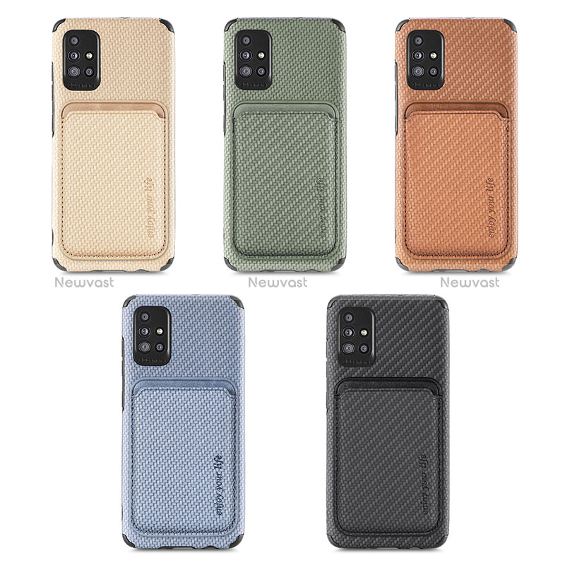 Ultra-thin Silicone Gel Soft Case Cover with Magnetic S01D for Samsung Galaxy A51 5G