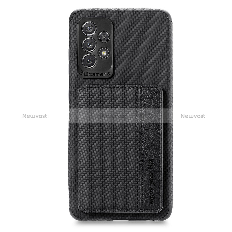 Ultra-thin Silicone Gel Soft Case Cover with Magnetic S01D for Samsung Galaxy A52s 5G