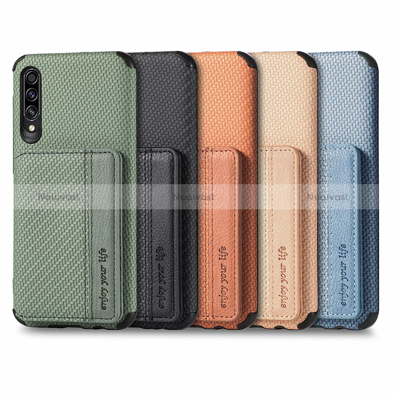 Ultra-thin Silicone Gel Soft Case Cover with Magnetic S01D for Samsung Galaxy A70