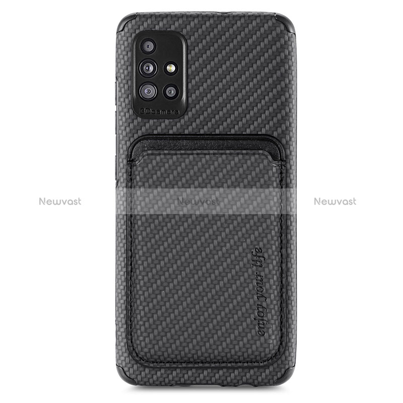 Ultra-thin Silicone Gel Soft Case Cover with Magnetic S01D for Samsung Galaxy A71 5G