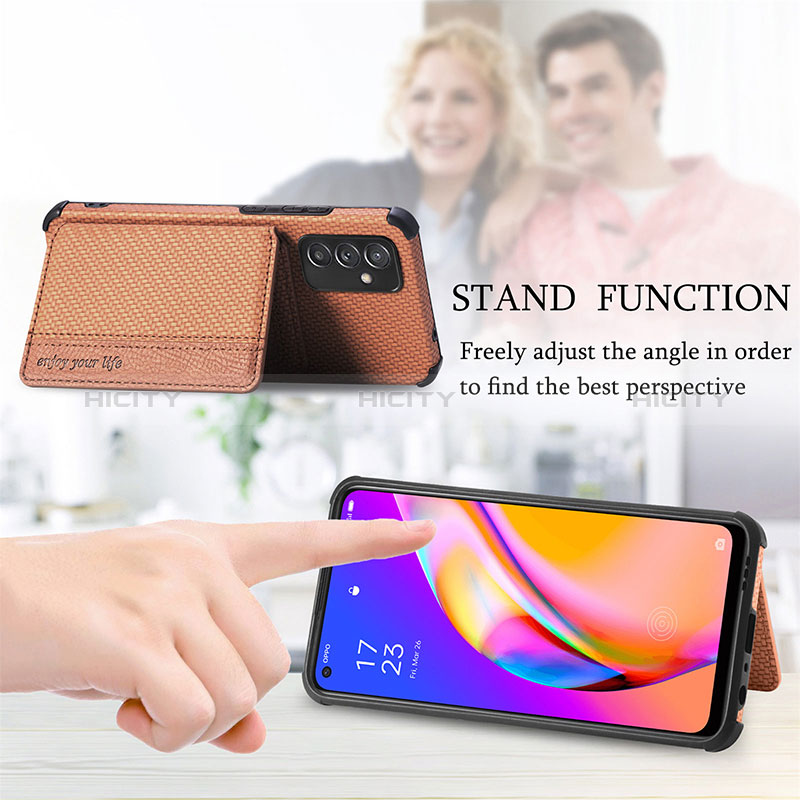 Ultra-thin Silicone Gel Soft Case Cover with Magnetic S01D for Samsung Galaxy A82 5G