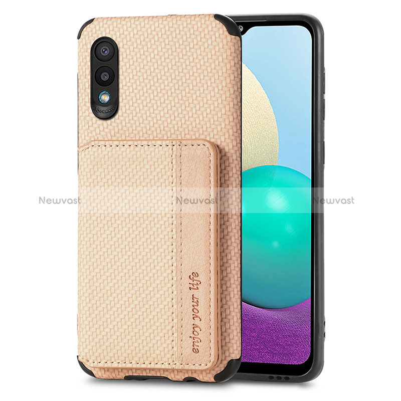 Ultra-thin Silicone Gel Soft Case Cover with Magnetic S01D for Samsung Galaxy M02