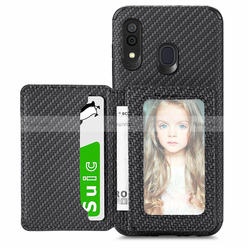 Ultra-thin Silicone Gel Soft Case Cover with Magnetic S01D for Samsung Galaxy M10S