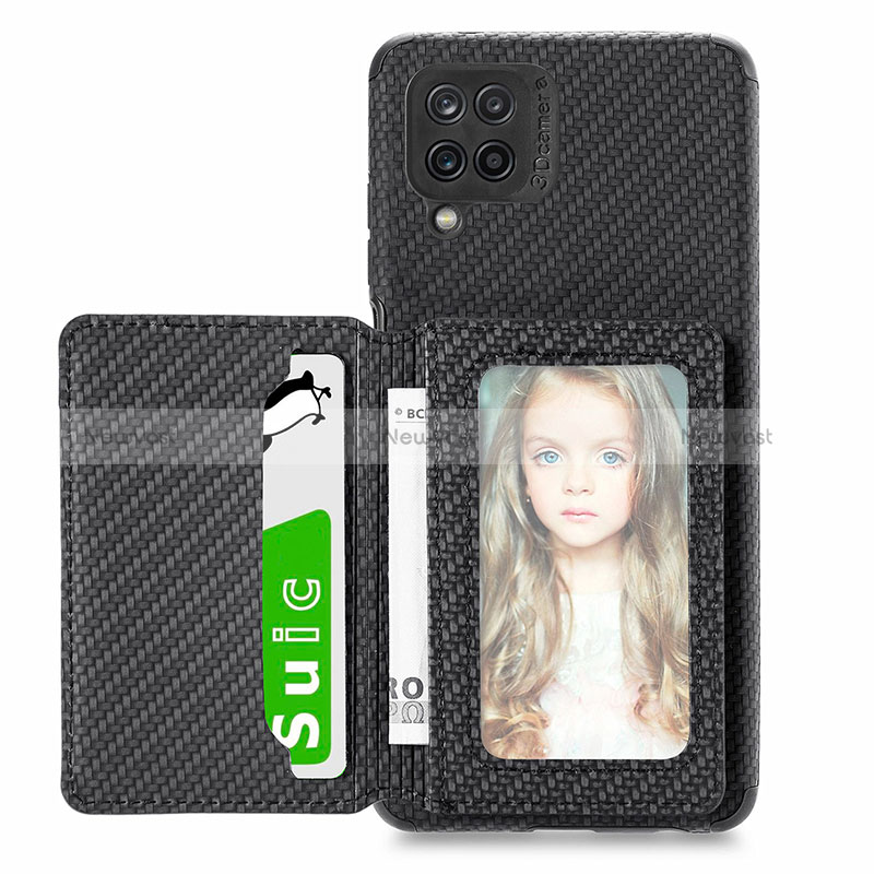 Ultra-thin Silicone Gel Soft Case Cover with Magnetic S01D for Samsung Galaxy M12