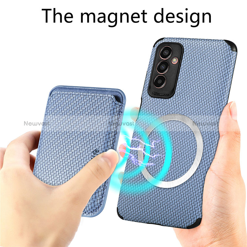 Ultra-thin Silicone Gel Soft Case Cover with Magnetic S01D for Samsung Galaxy M13 5G