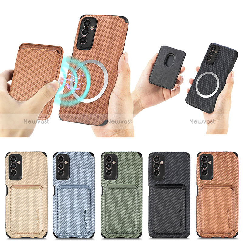 Ultra-thin Silicone Gel Soft Case Cover with Magnetic S01D for Samsung Galaxy M13 5G