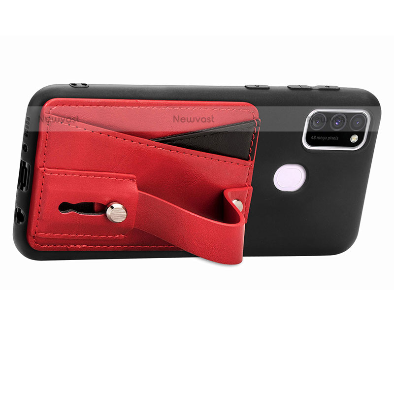 Ultra-thin Silicone Gel Soft Case Cover with Magnetic S01D for Samsung Galaxy M21