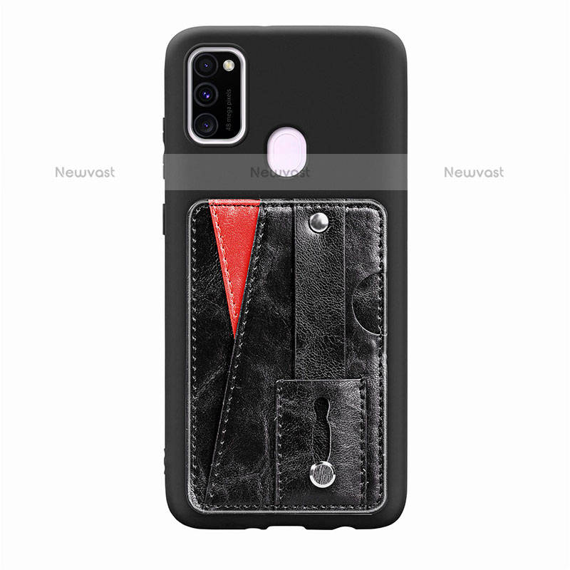 Ultra-thin Silicone Gel Soft Case Cover with Magnetic S01D for Samsung Galaxy M21