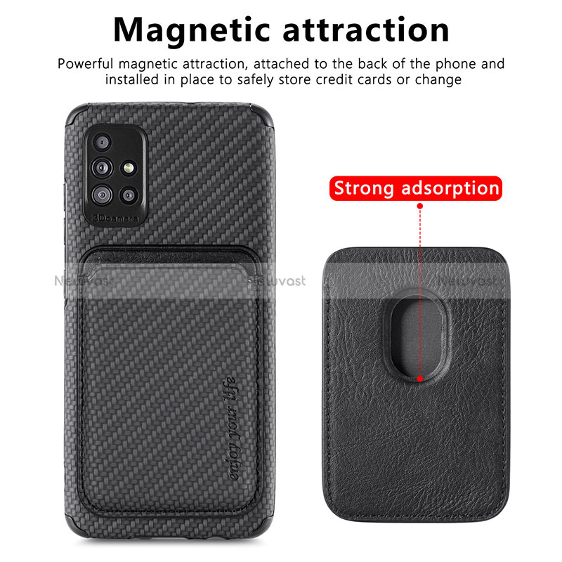 Ultra-thin Silicone Gel Soft Case Cover with Magnetic S01D for Samsung Galaxy M40S