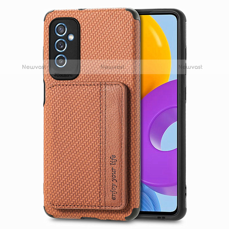 Ultra-thin Silicone Gel Soft Case Cover with Magnetic S01D for Samsung Galaxy M52 5G