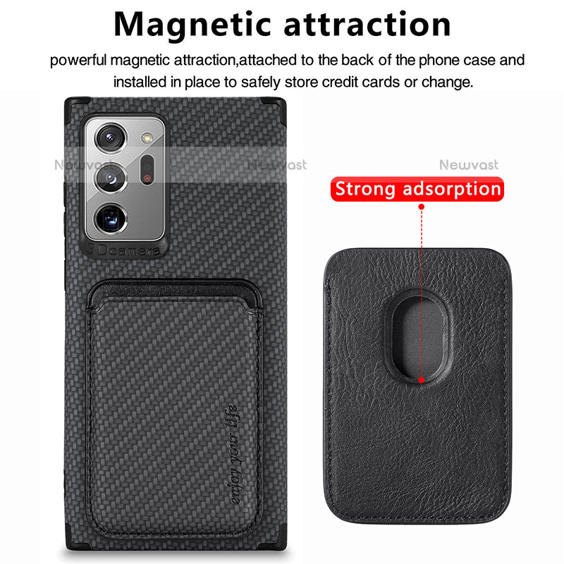 Ultra-thin Silicone Gel Soft Case Cover with Magnetic S01D for Samsung Galaxy Note 20 Ultra 5G
