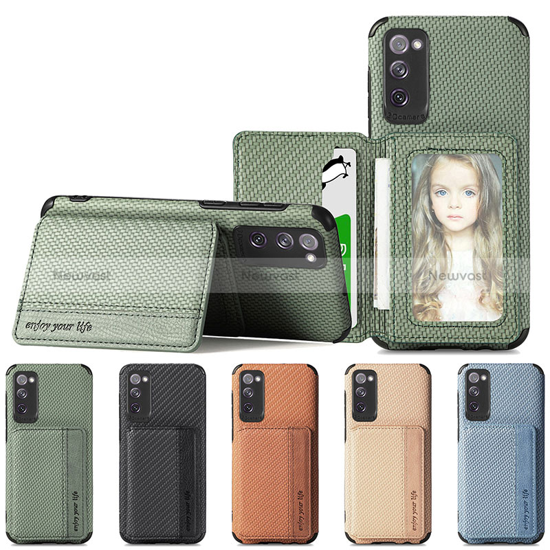 Ultra-thin Silicone Gel Soft Case Cover with Magnetic S01D for Samsung Galaxy S20 FE 4G