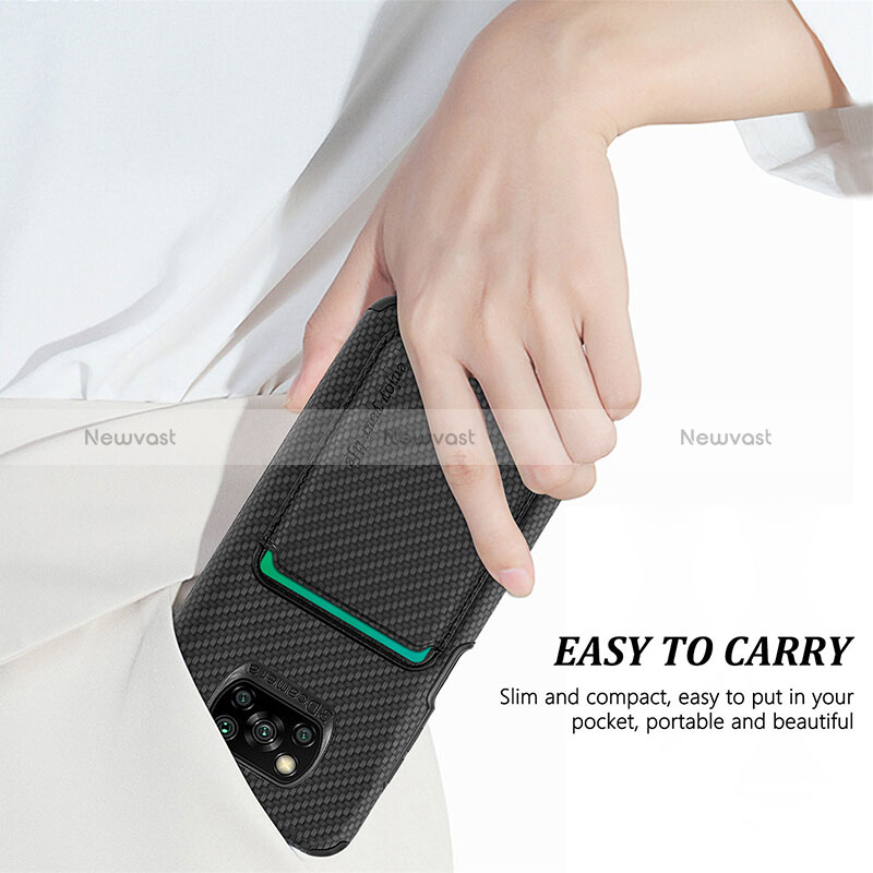 Ultra-thin Silicone Gel Soft Case Cover with Magnetic S01D for Xiaomi Poco X3