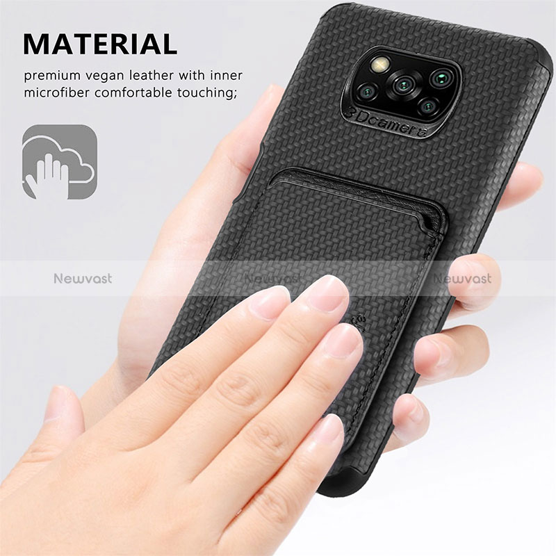 Ultra-thin Silicone Gel Soft Case Cover with Magnetic S01D for Xiaomi Poco X3