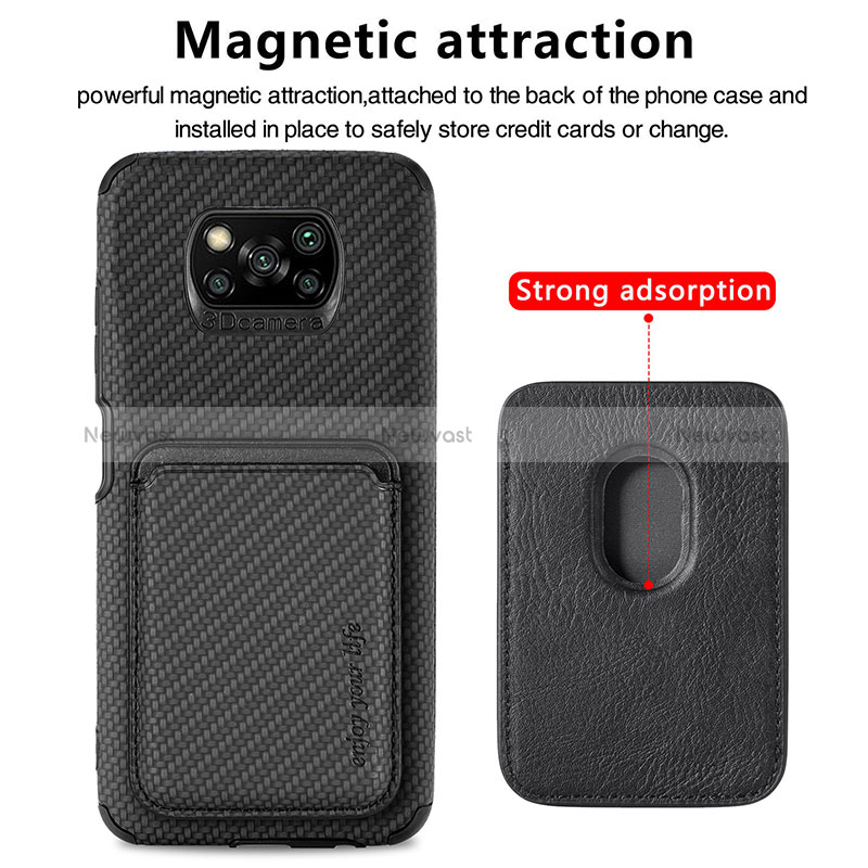 Ultra-thin Silicone Gel Soft Case Cover with Magnetic S01D for Xiaomi Poco X3