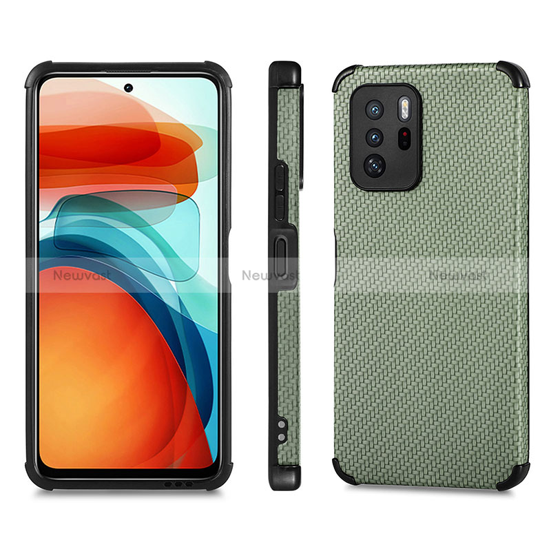 Ultra-thin Silicone Gel Soft Case Cover with Magnetic S01D for Xiaomi Poco X3 GT 5G