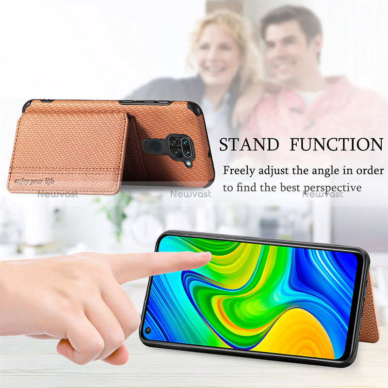 Ultra-thin Silicone Gel Soft Case Cover with Magnetic S01D for Xiaomi Redmi 10X 4G