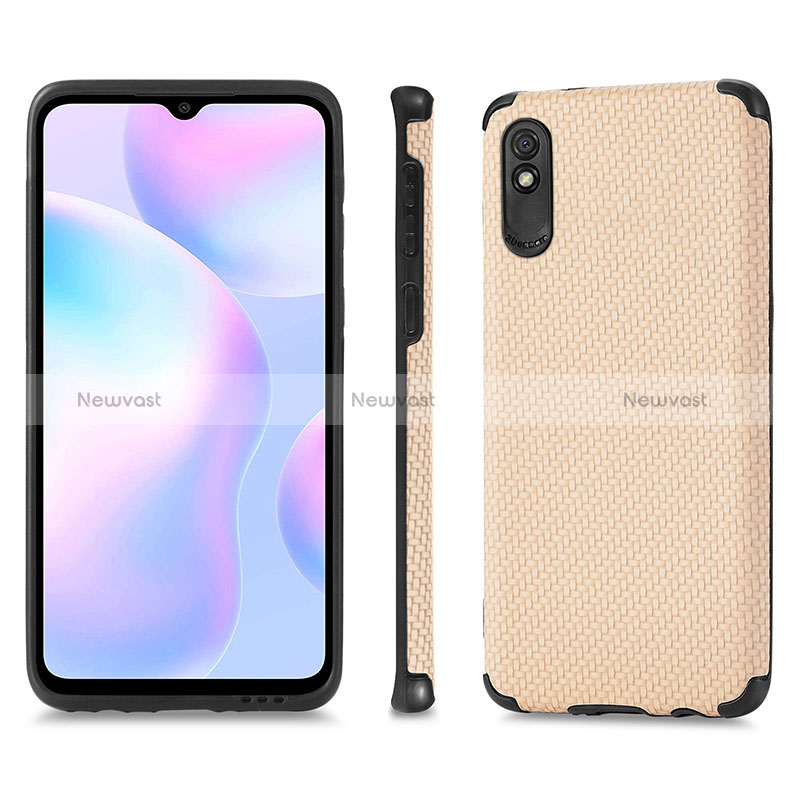 Ultra-thin Silicone Gel Soft Case Cover with Magnetic S01D for Xiaomi Redmi 9AT