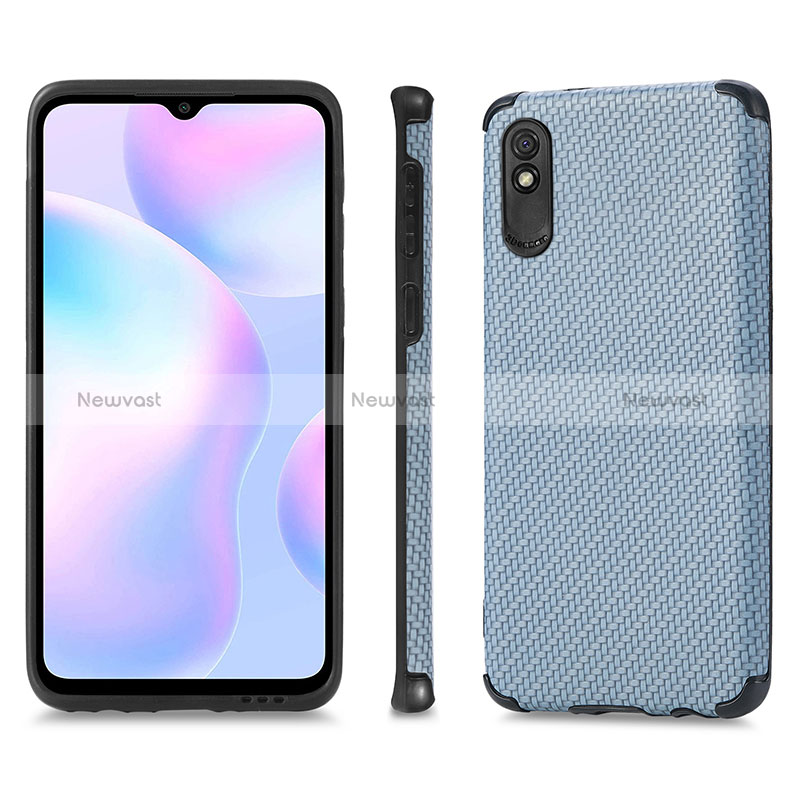 Ultra-thin Silicone Gel Soft Case Cover with Magnetic S01D for Xiaomi Redmi 9AT