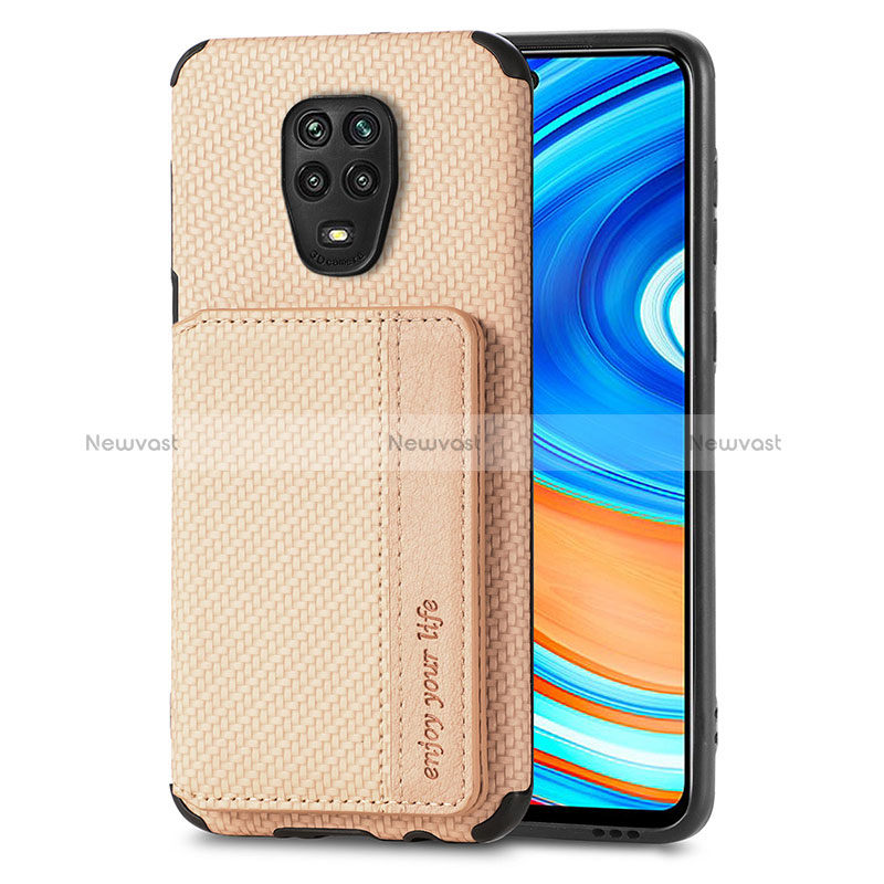 Ultra-thin Silicone Gel Soft Case Cover with Magnetic S01D for Xiaomi Redmi Note 9 Pro