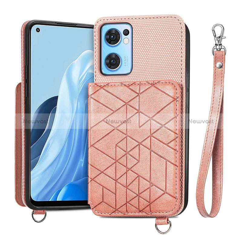 Ultra-thin Silicone Gel Soft Case Cover with Magnetic S02D for Oppo Find X5 Lite 5G