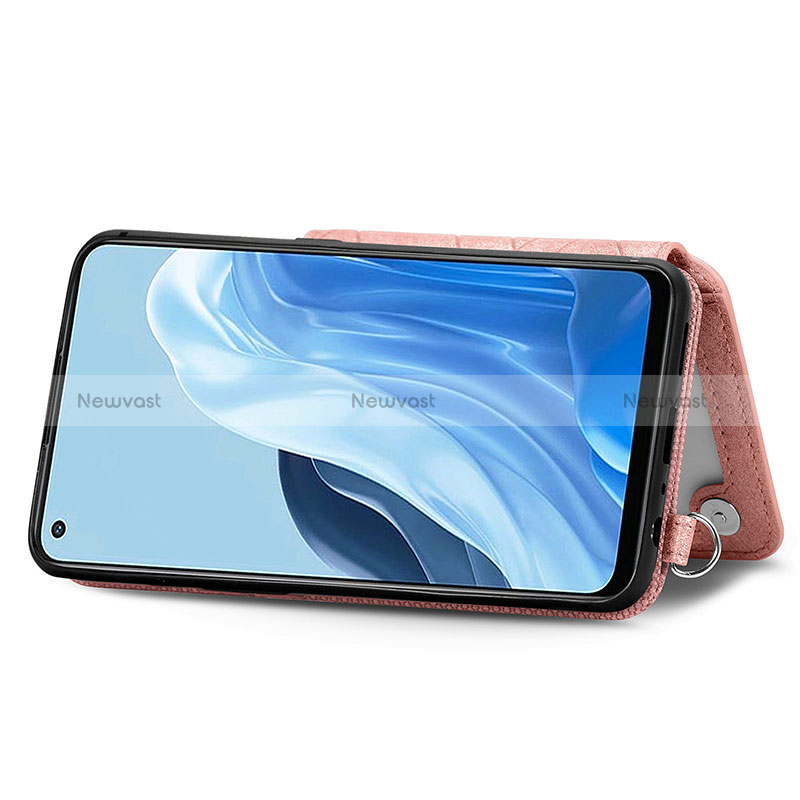 Ultra-thin Silicone Gel Soft Case Cover with Magnetic S02D for Oppo Reno7 5G