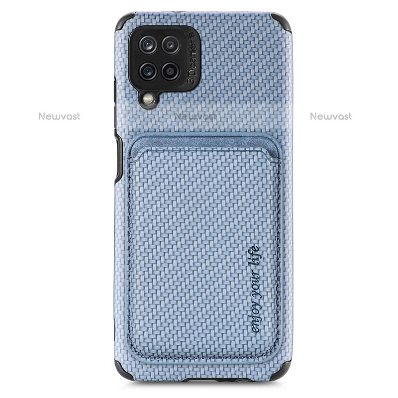 Ultra-thin Silicone Gel Soft Case Cover with Magnetic S02D for Samsung Galaxy A12