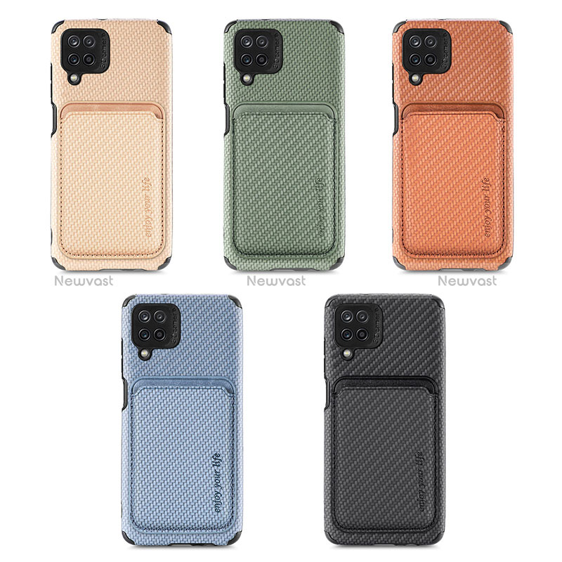 Ultra-thin Silicone Gel Soft Case Cover with Magnetic S02D for Samsung Galaxy A12 Nacho