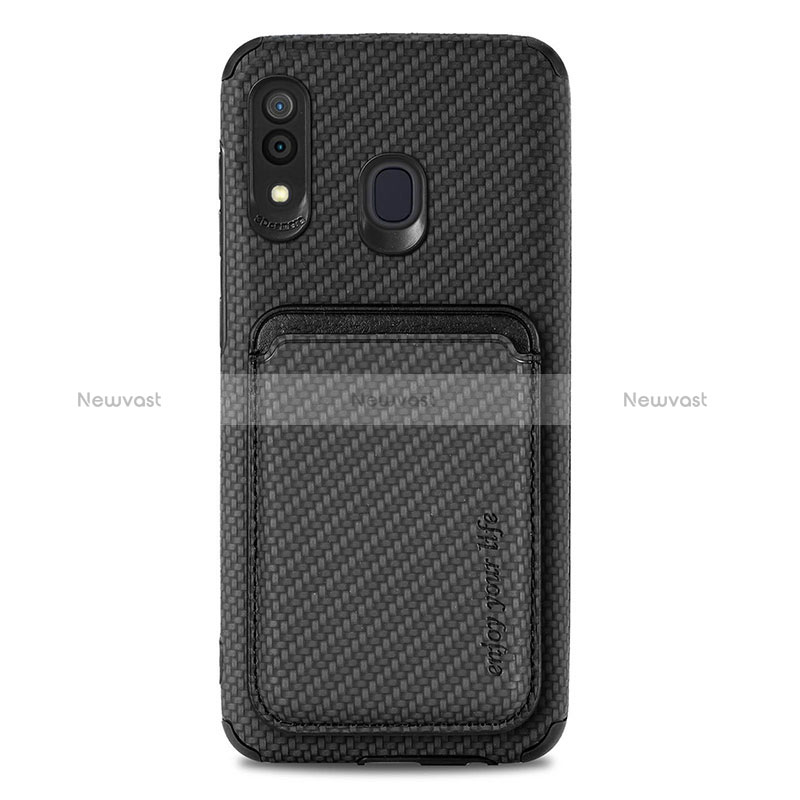 Ultra-thin Silicone Gel Soft Case Cover with Magnetic S02D for Samsung Galaxy A30