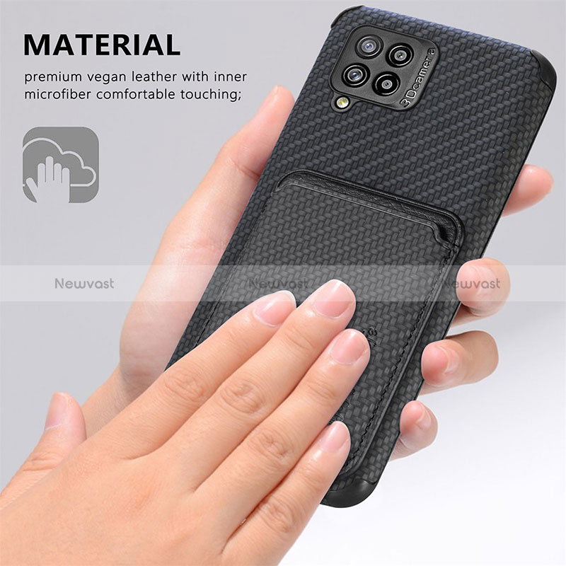 Ultra-thin Silicone Gel Soft Case Cover with Magnetic S02D for Samsung Galaxy A42 5G