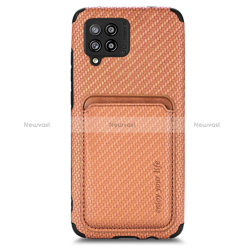 Ultra-thin Silicone Gel Soft Case Cover with Magnetic S02D for Samsung Galaxy A42 5G