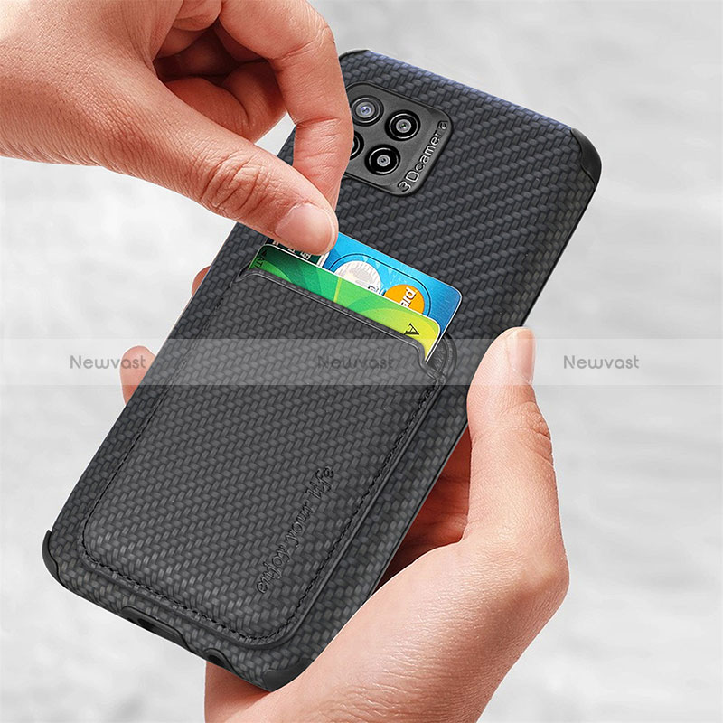 Ultra-thin Silicone Gel Soft Case Cover with Magnetic S02D for Samsung Galaxy A42 5G