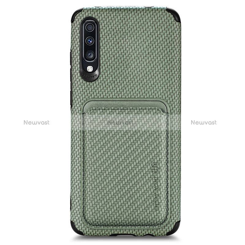 Ultra-thin Silicone Gel Soft Case Cover with Magnetic S02D for Samsung Galaxy A70
