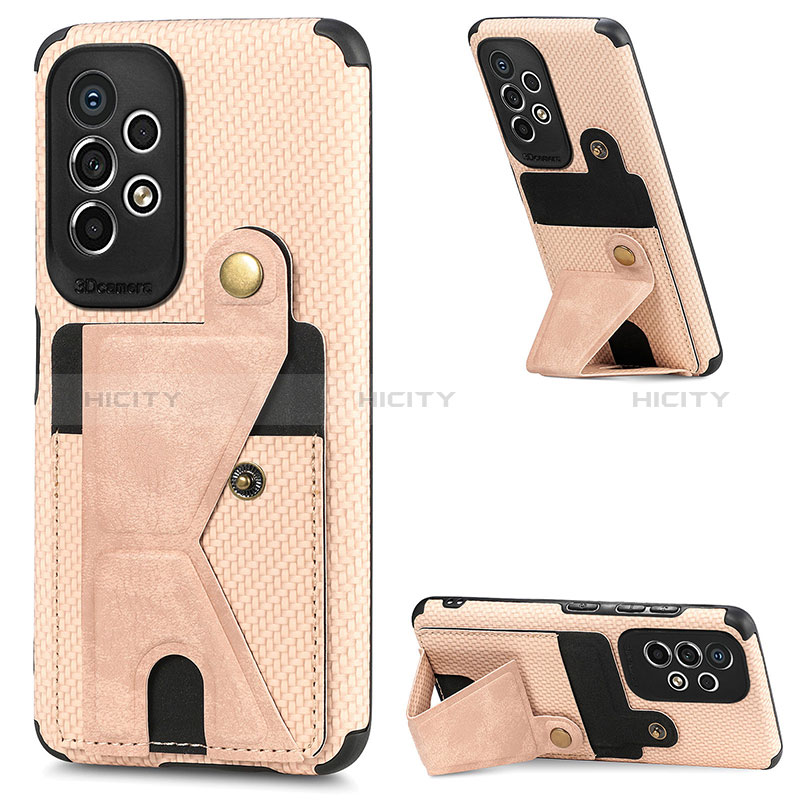 Ultra-thin Silicone Gel Soft Case Cover with Magnetic S02D for Samsung Galaxy A73 5G