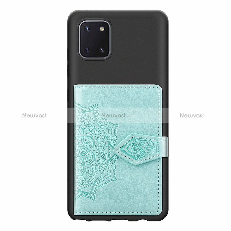 Ultra-thin Silicone Gel Soft Case Cover with Magnetic S02D for Samsung Galaxy A81