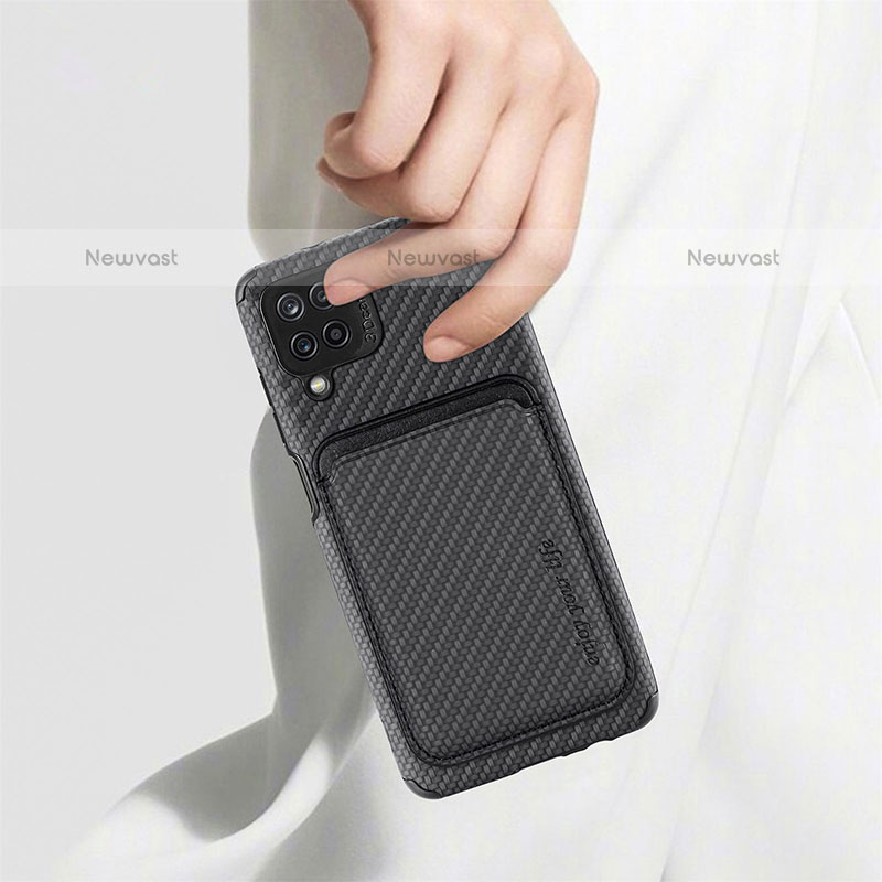 Ultra-thin Silicone Gel Soft Case Cover with Magnetic S02D for Samsung Galaxy F12