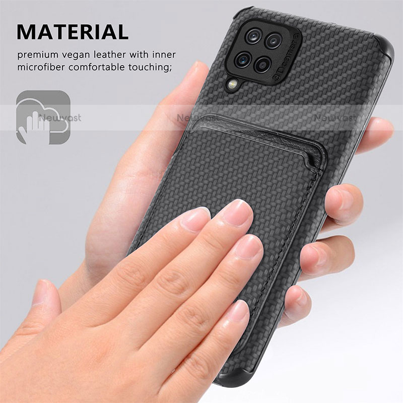 Ultra-thin Silicone Gel Soft Case Cover with Magnetic S02D for Samsung Galaxy F12