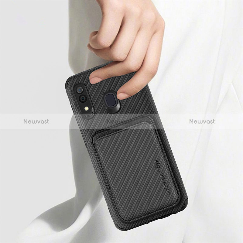 Ultra-thin Silicone Gel Soft Case Cover with Magnetic S02D for Samsung Galaxy M10S