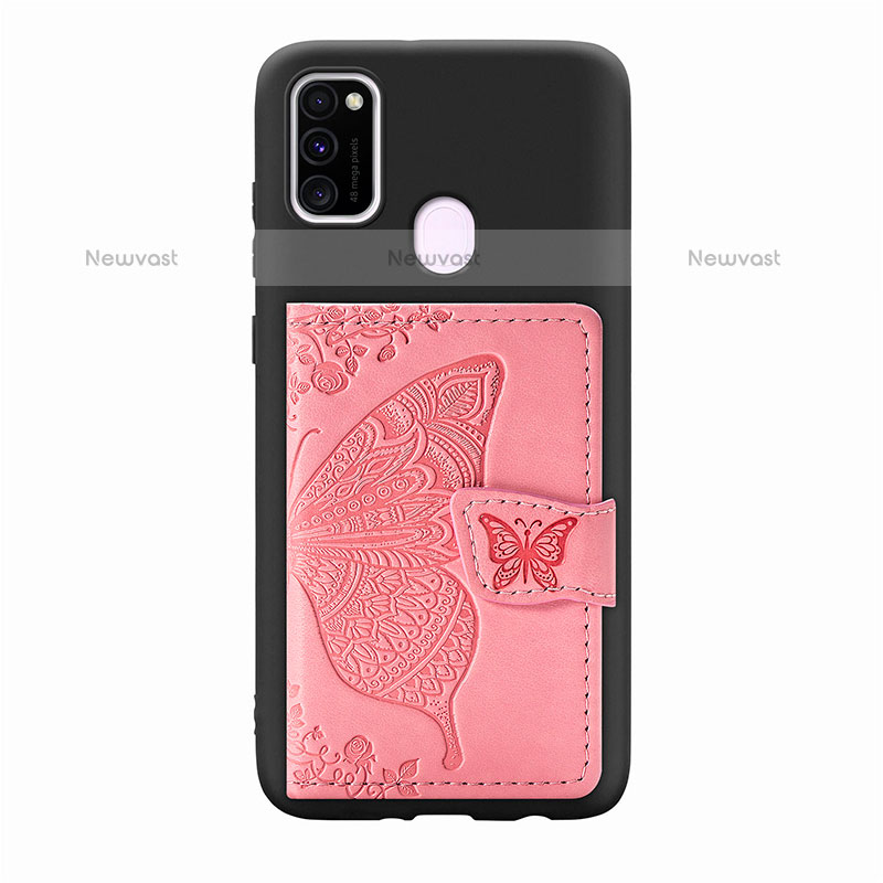 Ultra-thin Silicone Gel Soft Case Cover with Magnetic S02D for Samsung Galaxy M30s