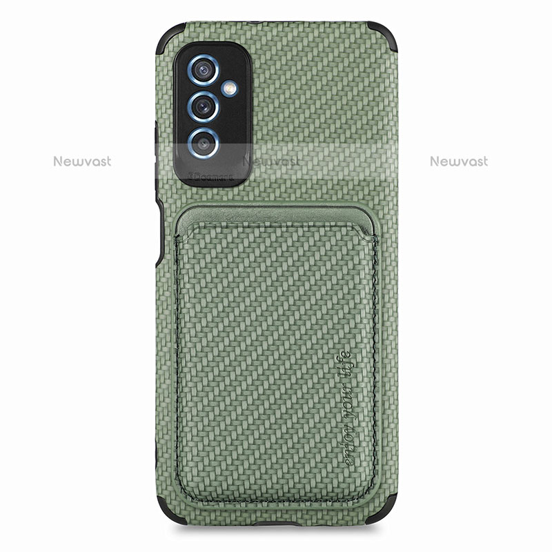 Ultra-thin Silicone Gel Soft Case Cover with Magnetic S02D for Samsung Galaxy M52 5G