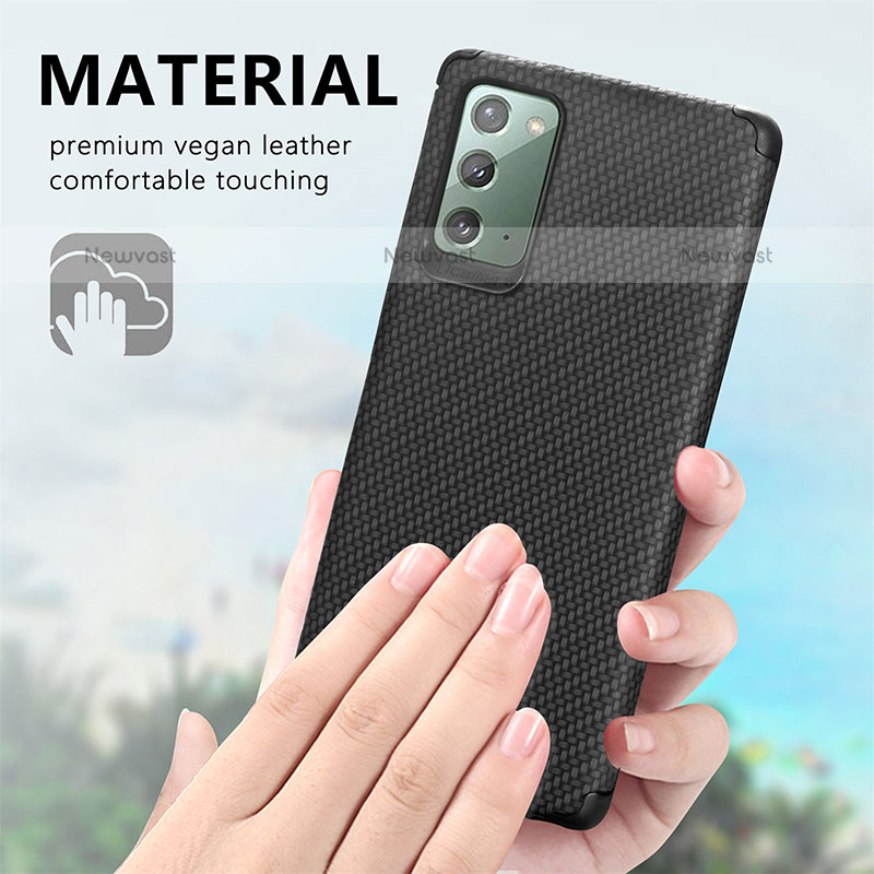 Ultra-thin Silicone Gel Soft Case Cover with Magnetic S02D for Samsung Galaxy Note 20 5G