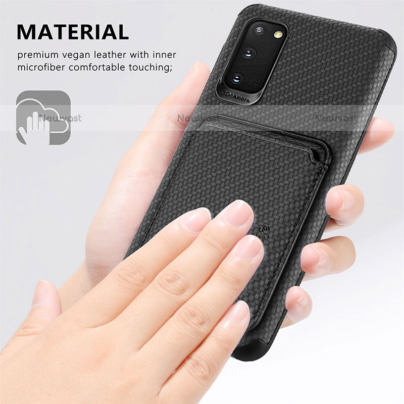 Ultra-thin Silicone Gel Soft Case Cover with Magnetic S02D for Samsung Galaxy S20