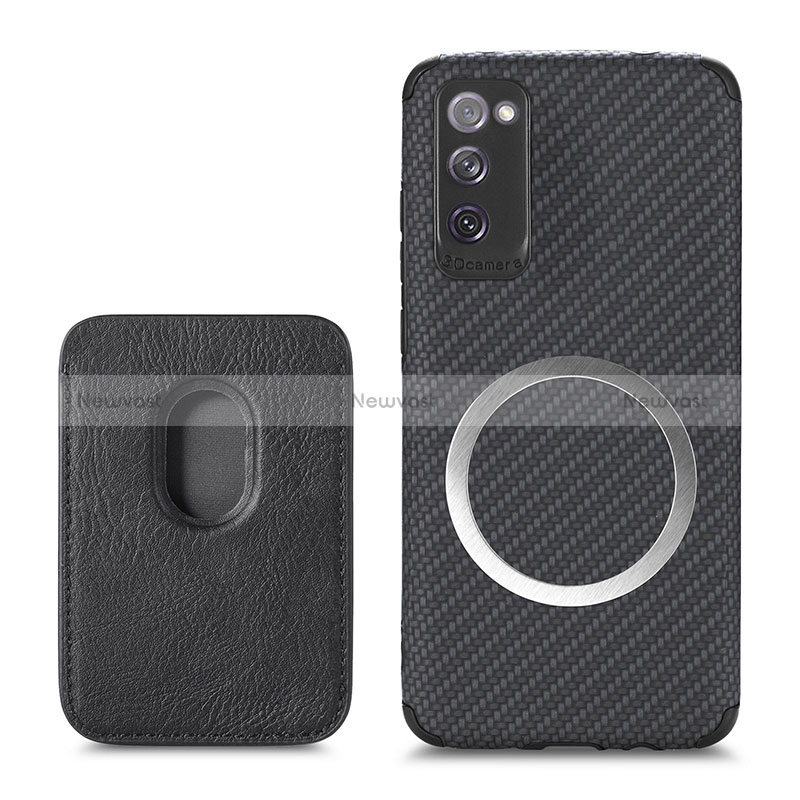 Ultra-thin Silicone Gel Soft Case Cover with Magnetic S02D for Samsung Galaxy S20 FE (2022) 5G