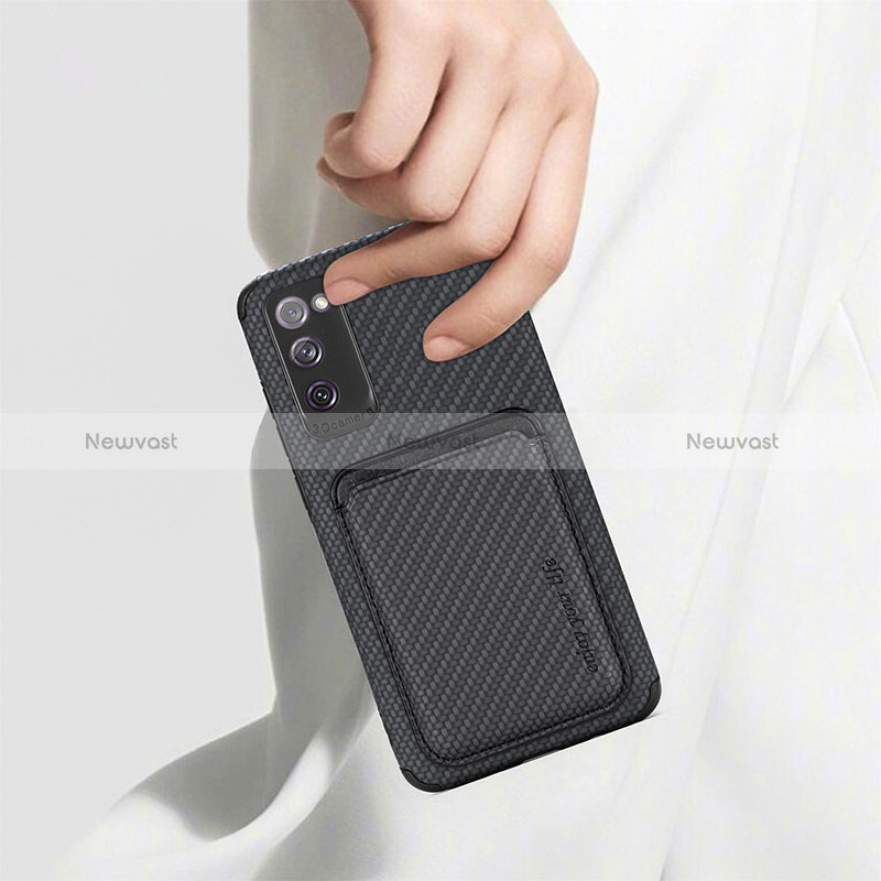 Ultra-thin Silicone Gel Soft Case Cover with Magnetic S02D for Samsung Galaxy S20 FE 4G