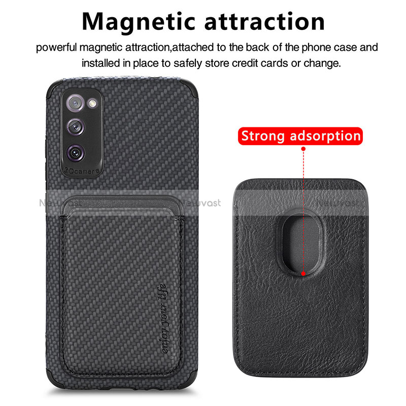 Ultra-thin Silicone Gel Soft Case Cover with Magnetic S02D for Samsung Galaxy S20 FE 5G