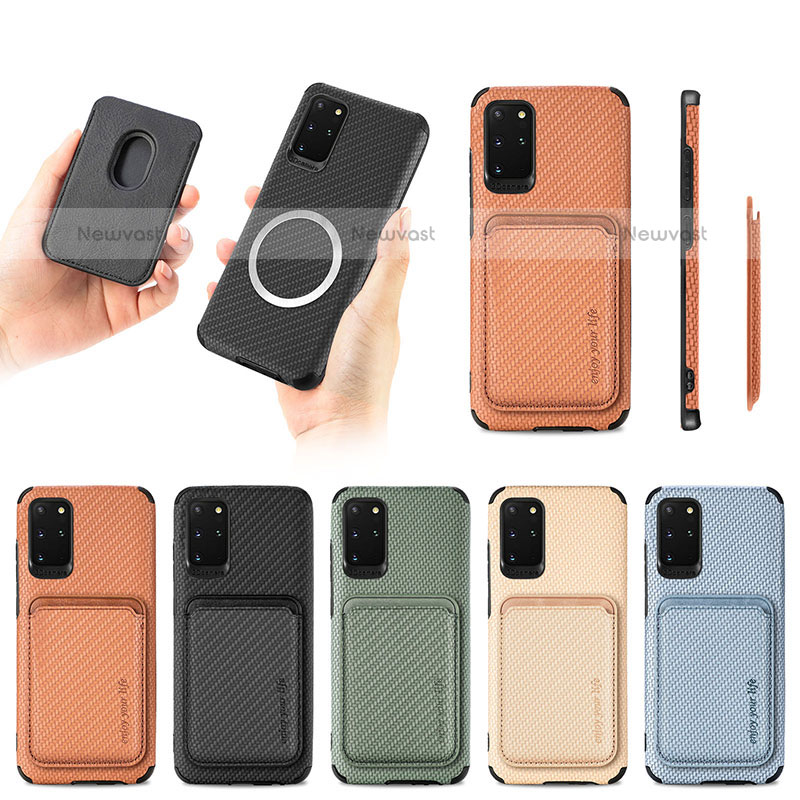 Ultra-thin Silicone Gel Soft Case Cover with Magnetic S02D for Samsung Galaxy S20 Plus 5G