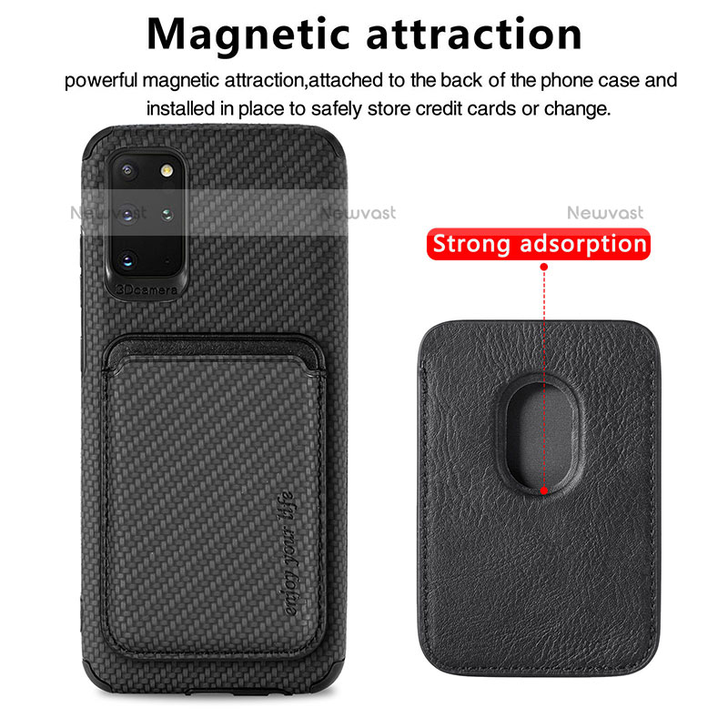 Ultra-thin Silicone Gel Soft Case Cover with Magnetic S02D for Samsung Galaxy S20 Plus 5G