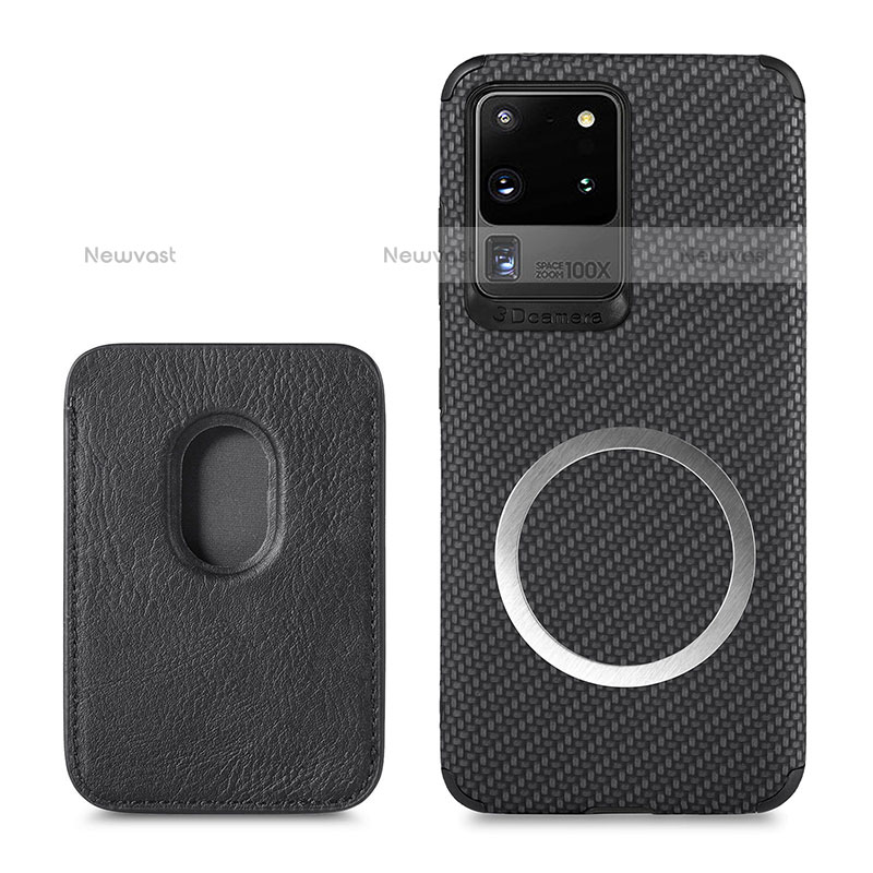 Ultra-thin Silicone Gel Soft Case Cover with Magnetic S02D for Samsung Galaxy S20 Ultra