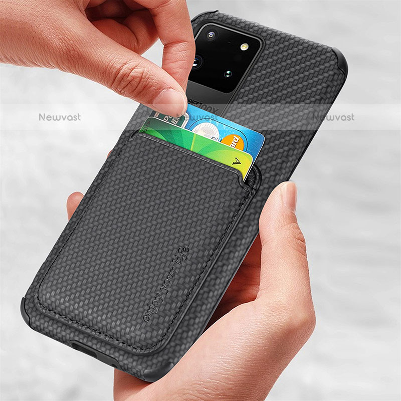 Ultra-thin Silicone Gel Soft Case Cover with Magnetic S02D for Samsung Galaxy S20 Ultra 5G